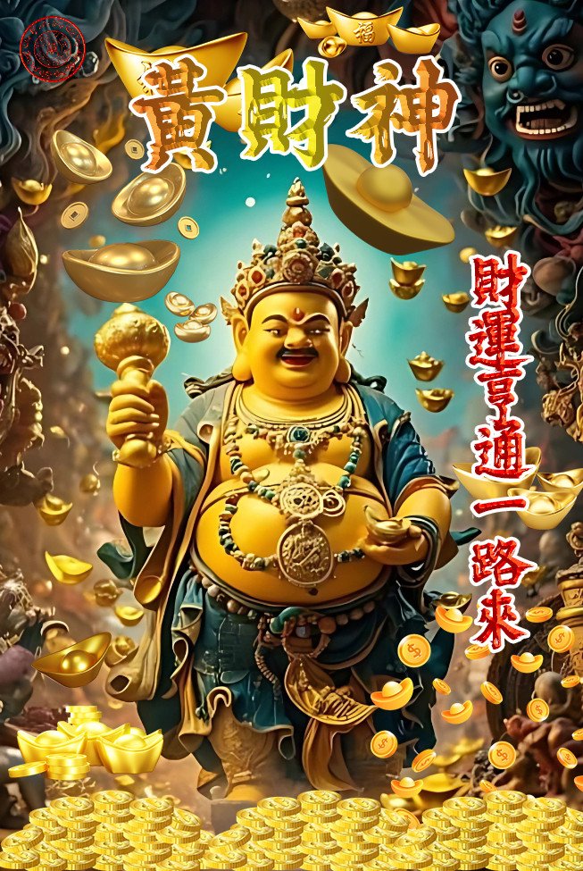 黃財神財運享通一路來电子符